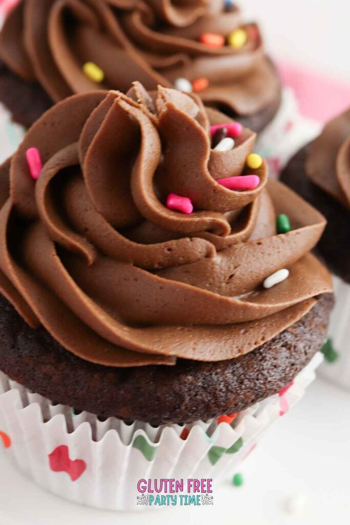 GF chocolate cupcakes
