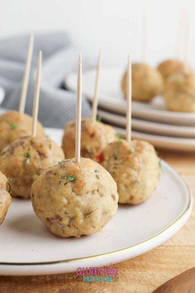 GF sausage balls with bisquick