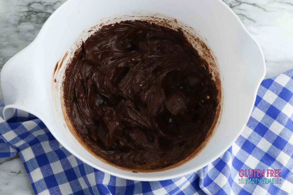 beat cocoa powder and butter