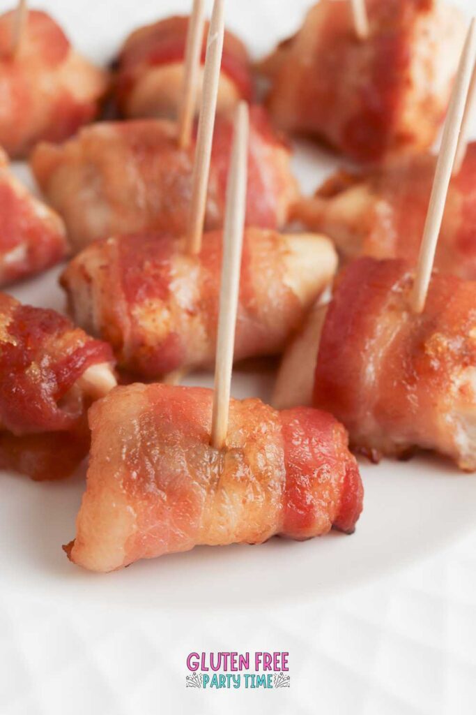 BACON WRAPPED CHICKEN BITES IN OVEN