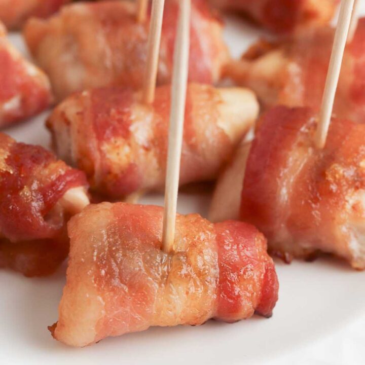 BACON WRAPPED CHICKEN BITES IN OVEN